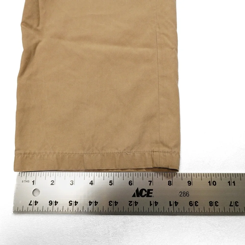 POLO RALPH LAUREN Men's 36x30 Tan Silk Cotton‎ Blend Straight Leg Chino Pants